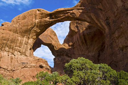Double Arch-Arches NP Moab Area Utah